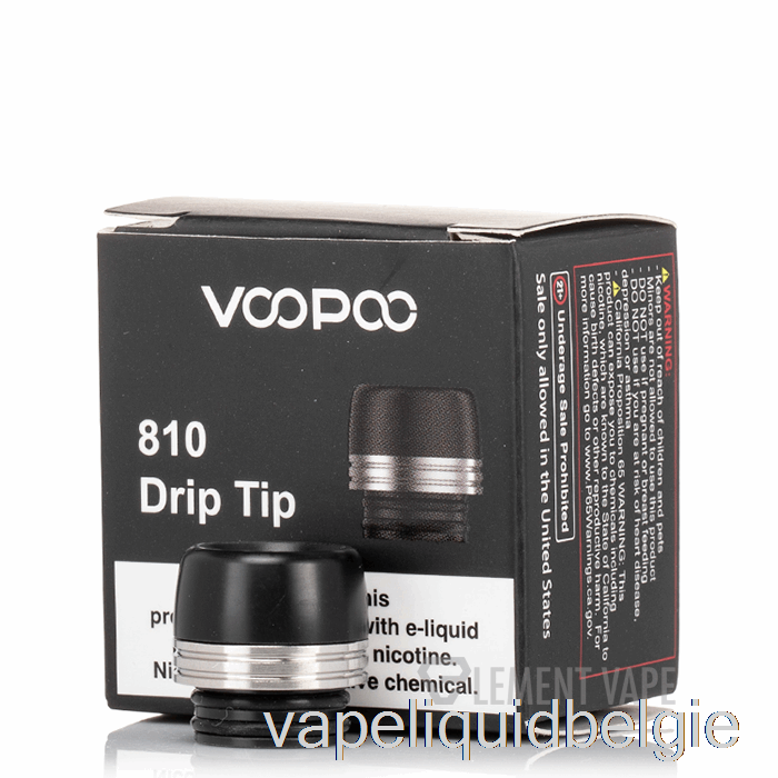 Vape Vloeistof Voopoo 810 Druppeltip Zwart Zilver